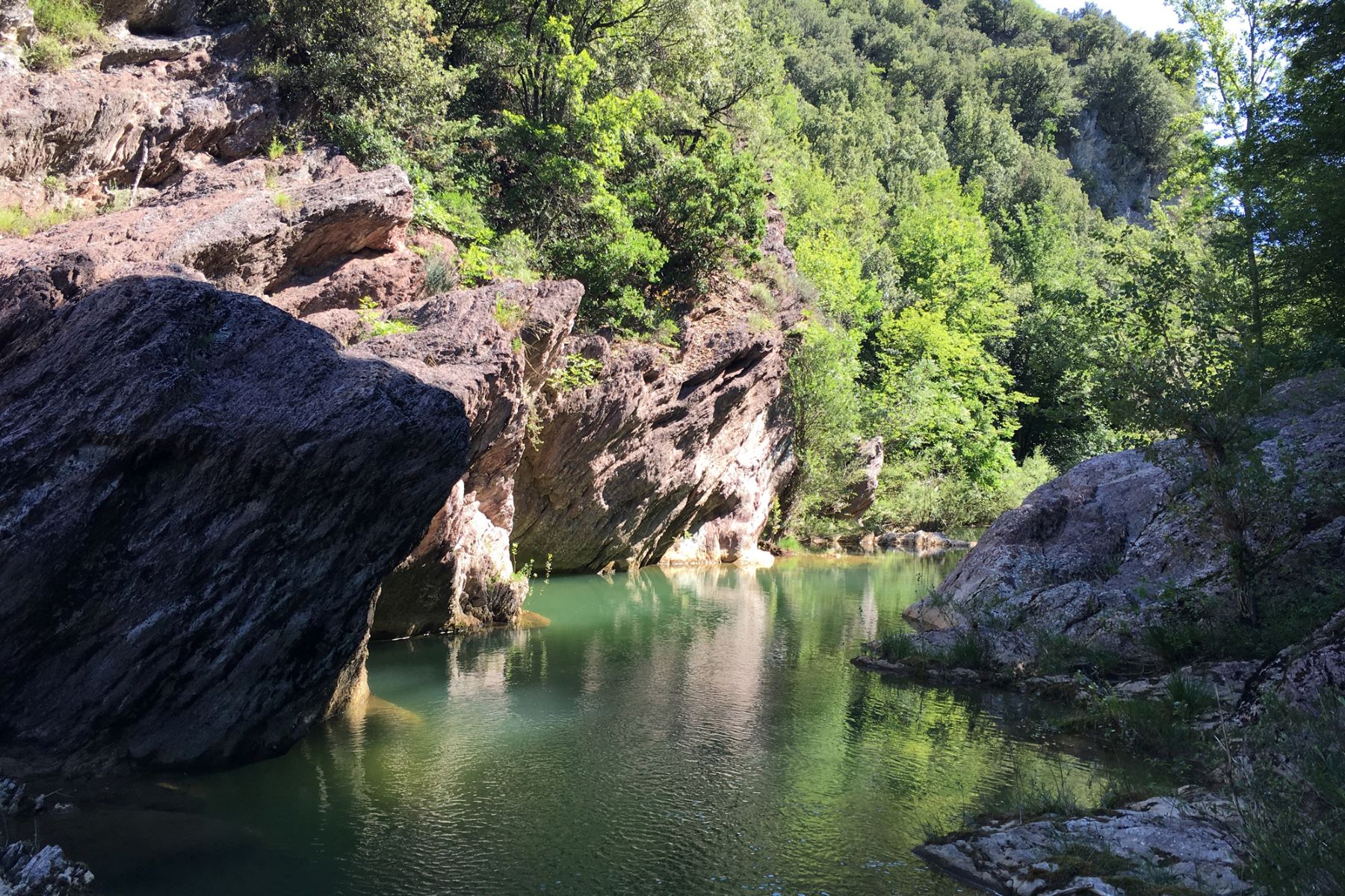 Escursione torrente Fersinone bagno selvaggio Exploring Umbria